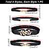 4Pcs 4 Style Imitation Leather Elastic Chain Belt AJEW-GA0006-22B-2