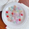 Transparent Crackle Acrylic Pendants OACR-I013-06-1