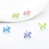 40Pcs Spray Painted Alloy Stud Earring Findings FIND-SP0005-51-7
