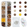 DIY Natural Gemstone Round Beads Stretch Bracelets Making Kits DIY-YW0011-52-1