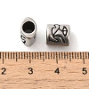 12Pcs Oval with Constellation 304 Stainless Steel Beads STAS-E215-05AS-M-4