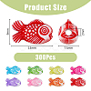 3Bags Opaque Acrylic Beads SACR-DC0001-09-2