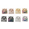 Brass Micro Pave Cubic Zirconia Pendants CU-CBA4231-06-1