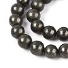 Natural Pyrite Beads Strands G-S249-01-10mm-3