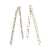 Brass Cup Chains Tassel Big Pendants PALLOY-S177-72LG-2
