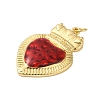 Rack Plating Brass Enamel Pendants KK-S372-01G-03-2