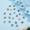 60Pcs Wire Wrapped Electroplate Glass Pendants PALLOY-FH0008-76A-4