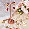 10Pcs Brass Stud Earring Findings KK-BBC0009-25-4