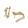 Brass Hoop Earrings EJEW-L271-13KCG-04-2