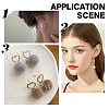 Brass Stud Earring Findings FIND-BC0003-69-7