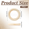 Unfinished Schima Wood Rings for DIY Accessories WOOD-WH0002-65A-2
