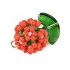 Glass Seed Beaded Pendants PALLOY-MZ01395-02-2