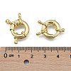 Rack Plating Brass Spring Clasps X-KK-D399-B-G-NF-4