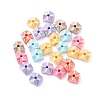 UV Plating Iridescent Opaque Acrylic Beads OACR-C014-03-1