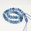 Dyed Round Natural Crackle Quartz Beads Strands G-K084-10mm-03A-3
