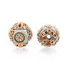 Round Handmade Indonesia Beads IPDL-R394-16-2