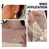 60Pcs 10 Styles Natural Freshwater Shell Pendants PALLOY-HY00106-5