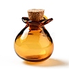 Lucky Bag Shape Glass Cork Bottles Ornament AJEW-A039-02C-1