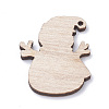 Undyed Wooden Pendants X-WOOD-S040-16-2