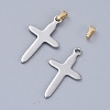 304 Stainless Steel Snap On Bails X-STAS-E436-27G-4