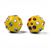 Polymer Clay Rhinestone Beads RB-T017-31F-A-3