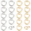 20Pcs 2 Colors Brass Locking Jump Rings KK-BBC0023-07B-7