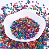 8/0 Baking Paint Glass Seed Beads SEED-S002-KM-3