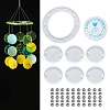 DIY Flat Round Wind Chime Making Kits DIY-P028-21-1