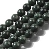 Natural Black Jade Beads Strands G-H067-A03-8MM-2