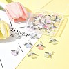 30Pcs Angel Acrylic & Glass Pendant PALLOY-FZ00016-12