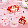 120Pcs 6 Colors Dyed Synthetic Coral Beads CORA-SC0001-28B-7