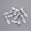 Tibetan Style Alloy Glue-on Flat Pad Bails X-LF10728Y-NF-4