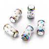 Electroplate Glass Beads EGLA-T009-18F-1