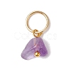 30Pcs 30 Styles Natural & Synthetic Mixed Gemstone Chip Charms PALLOY-JF02874-02-4