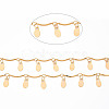 Handmade Brass Scalloped Bar Chain CHC-S012-101-4