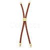 Twisted Nylon Cord Silder Bracelets DIY-B066-03G-2