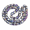 Transparent Electroplate Glass Beads Strands EGLA-T020-08-A-2