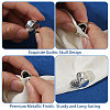 12Pcs Skull Alloy Lapel Pin Backs for Men's Suit JEWB-PH0001-91-4