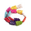 Owl Synthetic Turquoise Beads Strands TURQ-I010-28-4