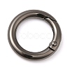 Rack Plating Brass Spring Gate Rings KK-Q781-11EB-1