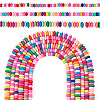 6Strands 3 Styles Handmade Polymer Clay Beads Strand CLAY-TA0002-09-1