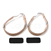 3 Pairs 3 Colors Elastic Imitation Leather Shoelace Bands FIND-DR0001-15A-2
