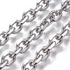 Non-Tarnish 3.28 Feet 304 Stainless Steel Cable Chains X-CHS-P007-27P-01-1