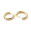 Brass Bamboo Shape Hoop Earrings for Women LS-EJEW-G306-04G-2