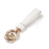 Microfiber & Zinc Alloy & Crystal Rhinestone Keychain KEYC-G062-01D-4