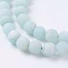 Natural Amazonite Beads Strands G-J376-19F-6mm-3