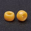 Opaque Acrylic European Large Hole Beads PL338-74-3