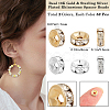 100Pcs 2 Colors Brass Rhinestone Spacer Beads KK-BBC0016-01-2