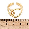 Hollow Brass Open Cuff Rings for Women RJEW-G343-08G-5