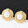 304 Stainless Steel Stud Earrings EJEW-G423-31A-G-1